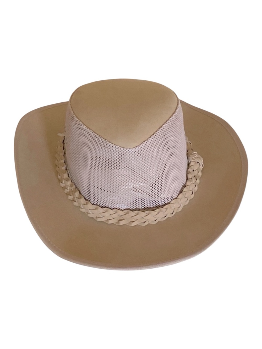 Dolman Pacific Bush Soaker Cowboy Western Hat UPF50+ Tan Mesh Inserts L……